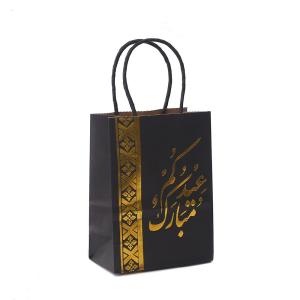 China Arabic Printed Packaging Kraft Paper Bag for Hot Stamping Festival Celebration Gift factory