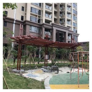 China Outdoor Garden Landscape Steel Structure Flower Shed Metal Garden Frame factory