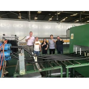 Siemens PLC Controlled Insulated Pipe Making Machine For PU Foam Material