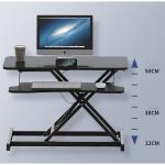 Customized White Black Wooden Manual Height Adjustable Coffee Table for Living