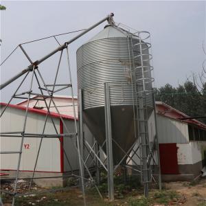 China Corrosion Resistant Grain Storage Silo , Galvanized Plate Chicken Farm Machinery factory