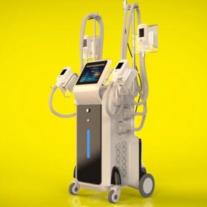 China 4 cryo handles cryolipolysis fat freeze machine / 4 cryo handles can work at the same time factory