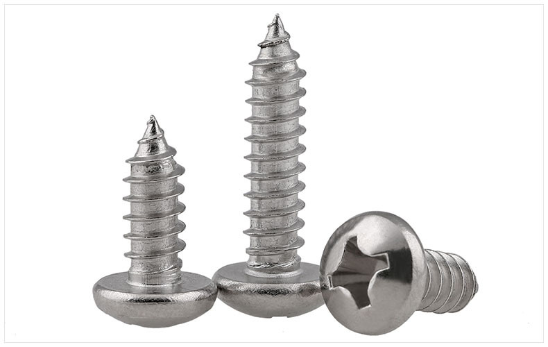 Stainless Steel Phillips Rounded Head Screws for Sheet Metal DIN7981 Pan Head Phillips Drive Tapping Screws