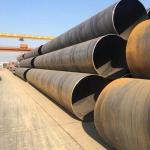 BS1387 Spiral Welded Steel Pipes 3200mm Large Size Carbon Steel Pipes SSAW