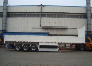 China 40-100 Ton Steel Side Wall Semi Trailer Heavy Duty I Beam With LED Light factory