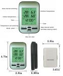 Accurate 3-In-1 Indoor Outdoor Hygro Thermometer Sensor Weather Station