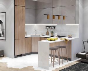 China High Gloss Design Small Cabinet Set Modern Designs Kitchen Cabinet Replacement factory