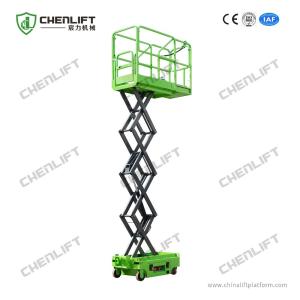 China 3m 3.9m DC Powered Mini Scissor Lift , Small Electric Scissor Lifts CE factory