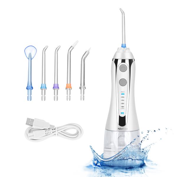 Dental Cleaner IPX7 Cordless Water Flosser 300ml Rechargeable Water Flosser