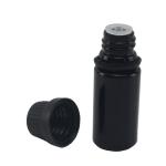 10ml 30ml Cosmetic Black Glass Dropper Bottle With Screw Cap
