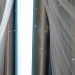 Window White Tulle Upholstery Curtain Fabric Silk Soft Warmful Yarns