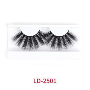 China 3D Handmade 25mm Faux Mink Lashes With Synthetic Fibres on sale