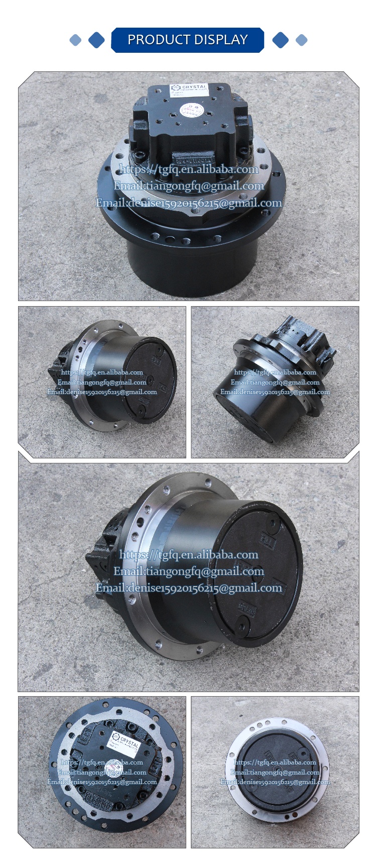 TM03F Excavator Travel Gearbox with Motor in Excavator Engineering