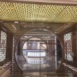 Stainless Steel Room Divider Bronze Hailrine Decoration Hotel Lobby Project List