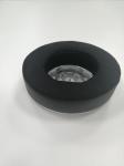 PU protein leather ear cushion black color for the accessories headphone wired