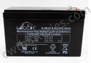 China DJW12-8 12V 8AH UPS Leoch Sealed Lead Acid Battery For Mobility Scooter factory