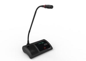 China CAT5 Wired Audio Conference Table Microphone System Digital Discussion Chairman / Delegate Unit factory