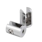 Fixed Glass Holder YS-031, Zinc Alloy, for glass 8-10mm, finishing chrome or
