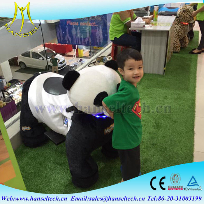 Hansel plush electric animal ride and coin operated electric scooter from china