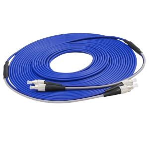 China PVC 20m Armored Fiber Optic Patch Cable SC To LC-FC-ST 1310nm factory