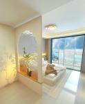 Patterned Tempered Glass Art Textured Shower Living Room Partition Glass