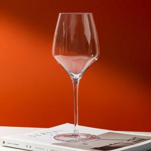 China Handmade 600ml Glass Drinking Goblets Crystal Long Stem Red Wine Glasses factory