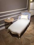 Sofa Fabric Ash Wooden Antique Chaise Longue