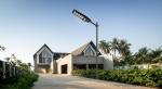 300W integrated solar led street light solar dusk to dawn street light with ABS