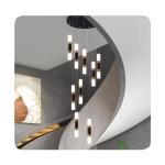 Indoor Living Room Staircase Modern High Ceiling Chandelier with Dimmable