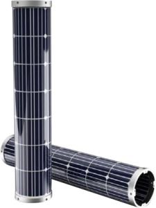 China 267x235.5x1100mm DLC IP65 Cylinder Solar Lights Smart Sensor factory