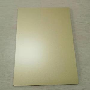 China Curtain Wall 3mm Aluminum Composite Panel Golden Shining Color Coating Durable factory