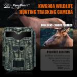 Hunting camera KW698A dual-lens 1080P 30MP waterproof IP67 up to 512GB storage