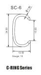 SC-6 C-Ring series galvanized color furniture staples cheap sofa staples