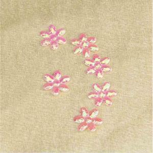 China Dazzle Colour Flower Applique Padded 10 Mm Small For Kid'S Headband factory