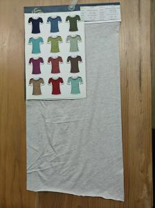 China Breathable And Pure Cotton Striped Knit Fabric For T-Shirt factory