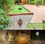 Warm White 4.3 Inches 1.2V Solar Hanging Patio Lights