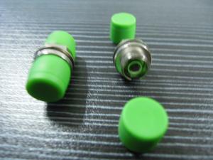 China FC APC SM Simplex Fiber Optic Adapter Green Single D Plastic Type factory