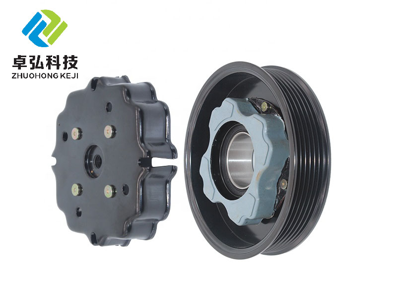 35*52*22mm JH-COPU021 Auto AC Compressor Pulley Clutch Kit 6PK 130MM 12V For AUDI 2.4