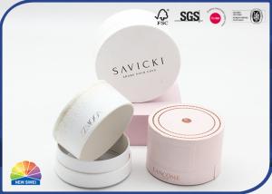 China Preserved Flower Paper Packaging Tube 4C Printed Gold Stamping Logo factory