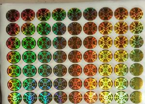 China 2D Silver Security Hologram Sticker Warrant Adhesive Label For Company factory