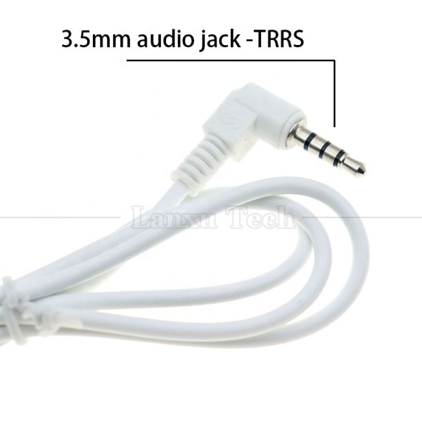 Customized 90 Degree Angle 3.5mm Audio Jack TRRS to JST MX XH PH SH ZH Cable