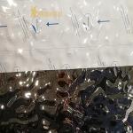 EN Water Ripple Steel Sheet , 201 Decorative Stainless Steel Panels 1m Width