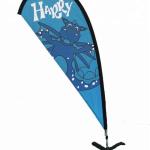 Digital Printing Feather Teardrop Beach Flag With CE Certified