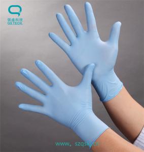 China Clean Room Disposable Nitrile Gloves Class 100 9'' / 12'' S / M / L 4.5g - 7.5g factory