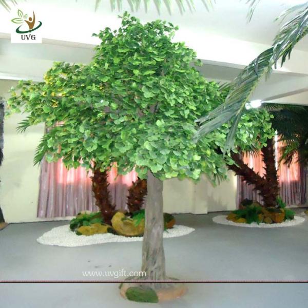 UVG GRE026 12ft Indoor green banyan artificial decorative trees for office