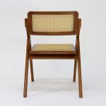 Dining Room Furniture Customized Foldable Rattan Solid Wood Dining Chair for