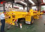 Yellow Color Terminal Trailer Double Axles Container Transport For Truck