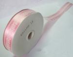 Promtional Bright Pink Printing Ribbon Roll For Gift Wrapping