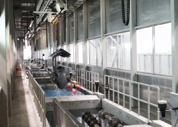 Spray Room in Motorcycle Automatic Paint Line Smart Chain drive Painting