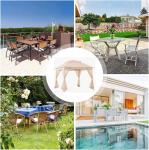 Pop Up Gazebo Mosquito Nettings, Outdoor Canopy Shelter Garden Lawn Backyard,
